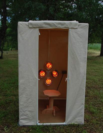 infrared canvas sauna