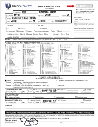 TEI Hair Mineral Analysis Form Jpeg